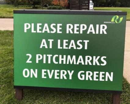 Repareer pitchmarks en houd de golfbaan mooi